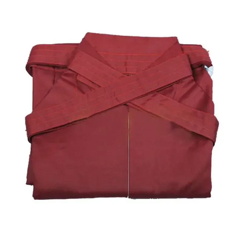 Uniformes Kendo rojos Unisex de alta calidad, pantalones japoneses Laido Aikido Hakama, pantalones de artes marciales, uniforme de algodón, pantalones Hapkido
