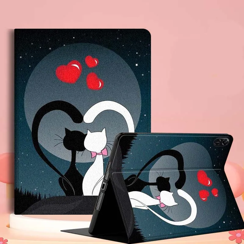 

Cute Pet Cat Art Pattern For Huawei MediaPad MatePad Air SE Pro M6 M5 M2 11.5 10.4 10.1 11 12.2 10.8 13.2 Tablet Case