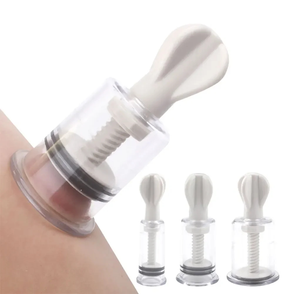 1PC Manual Rotating Cupping Vacuum Cupping Device  Breast Pump Enlargement Nipple Clamp Sucker Massager