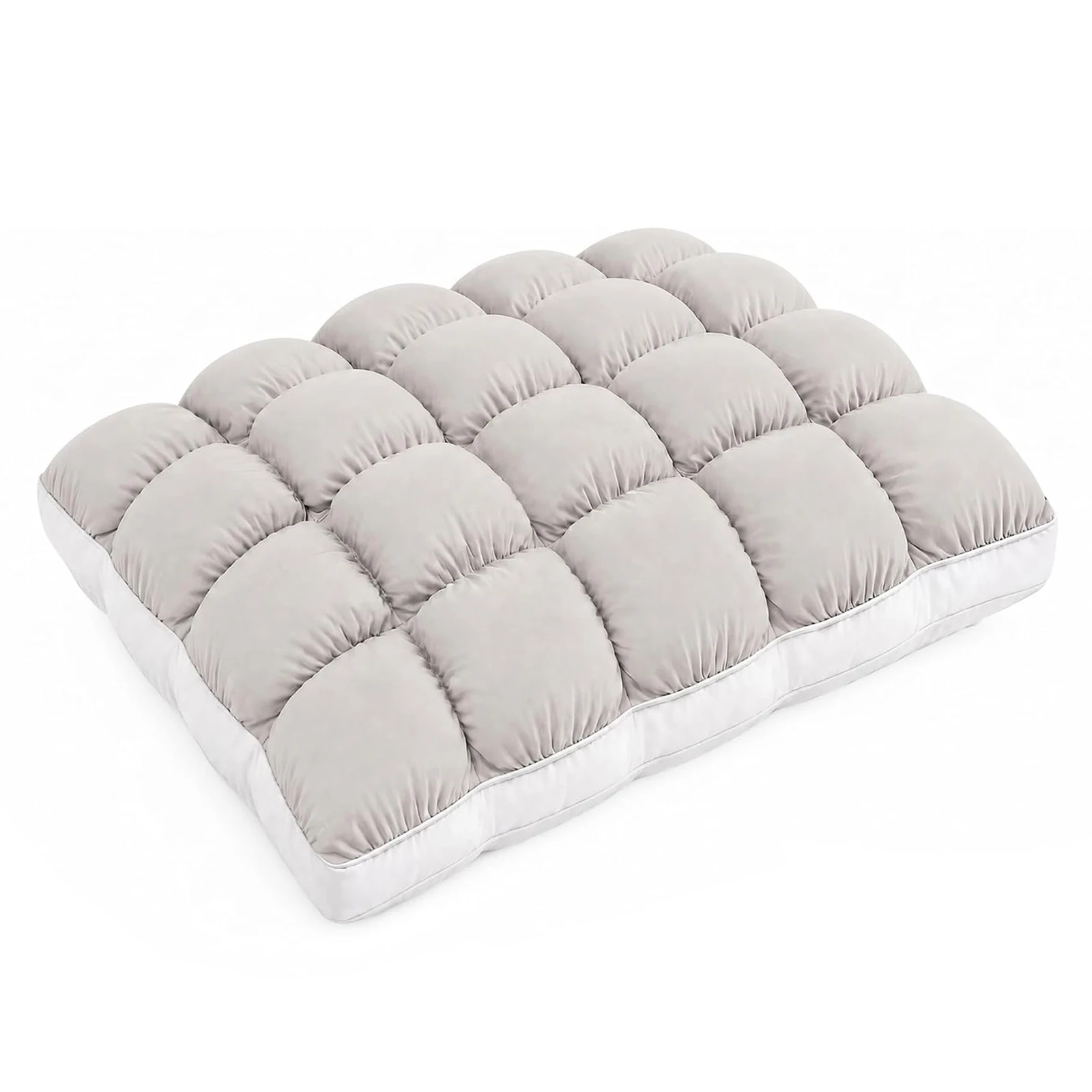 Down Alternative Fill Cloud Bread Puff Pillow Fluffy Quilted Dome Nylon Shell Hotel Style Soft Bed Pillow