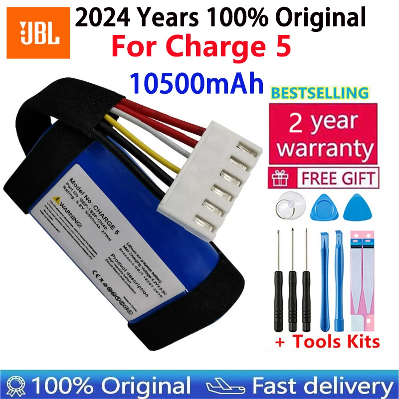 2024 100% Original For JBL Charge3 Charge4 Charge5 Battery For JBL Charge 3 Charge 4 Charge 5 Speaker Replacement Batteries