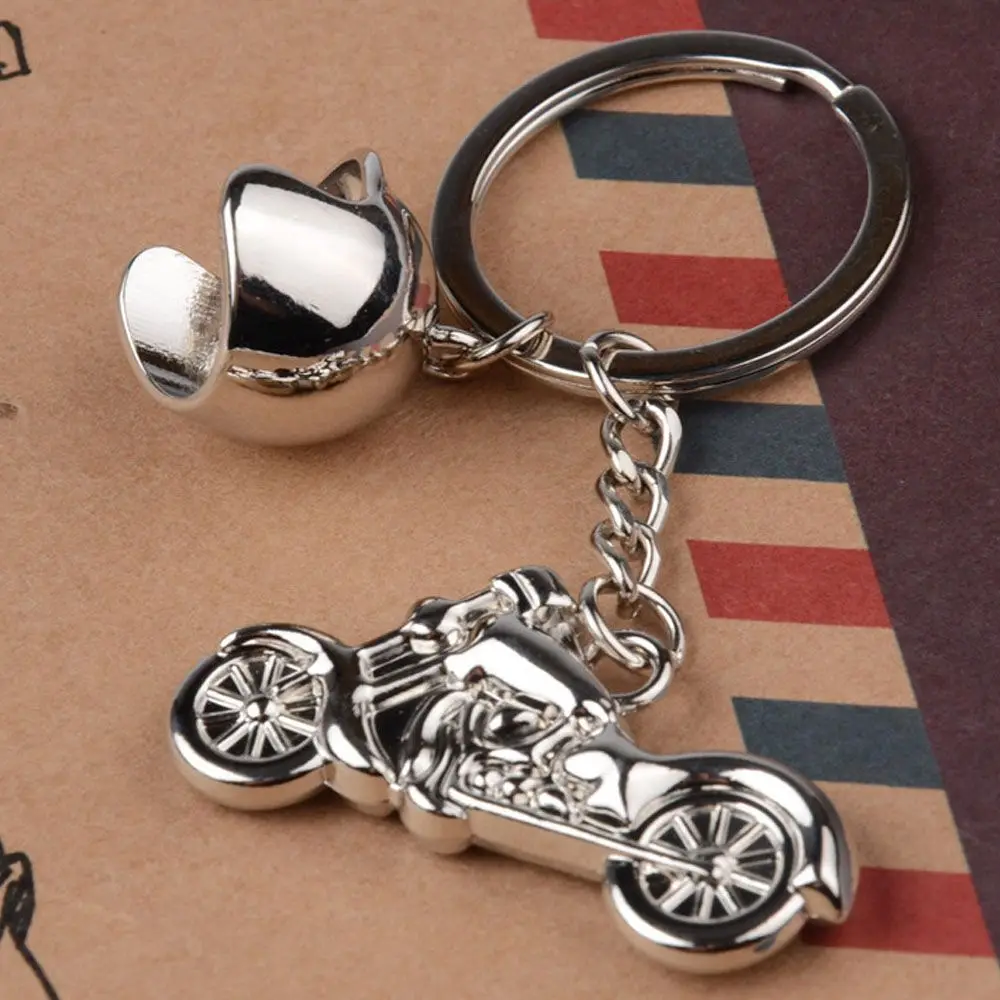 Hot Sale Jewelry Key Holder Key Chain Smart Key Rings Motorcycle Helmet Metal Motor Keychain