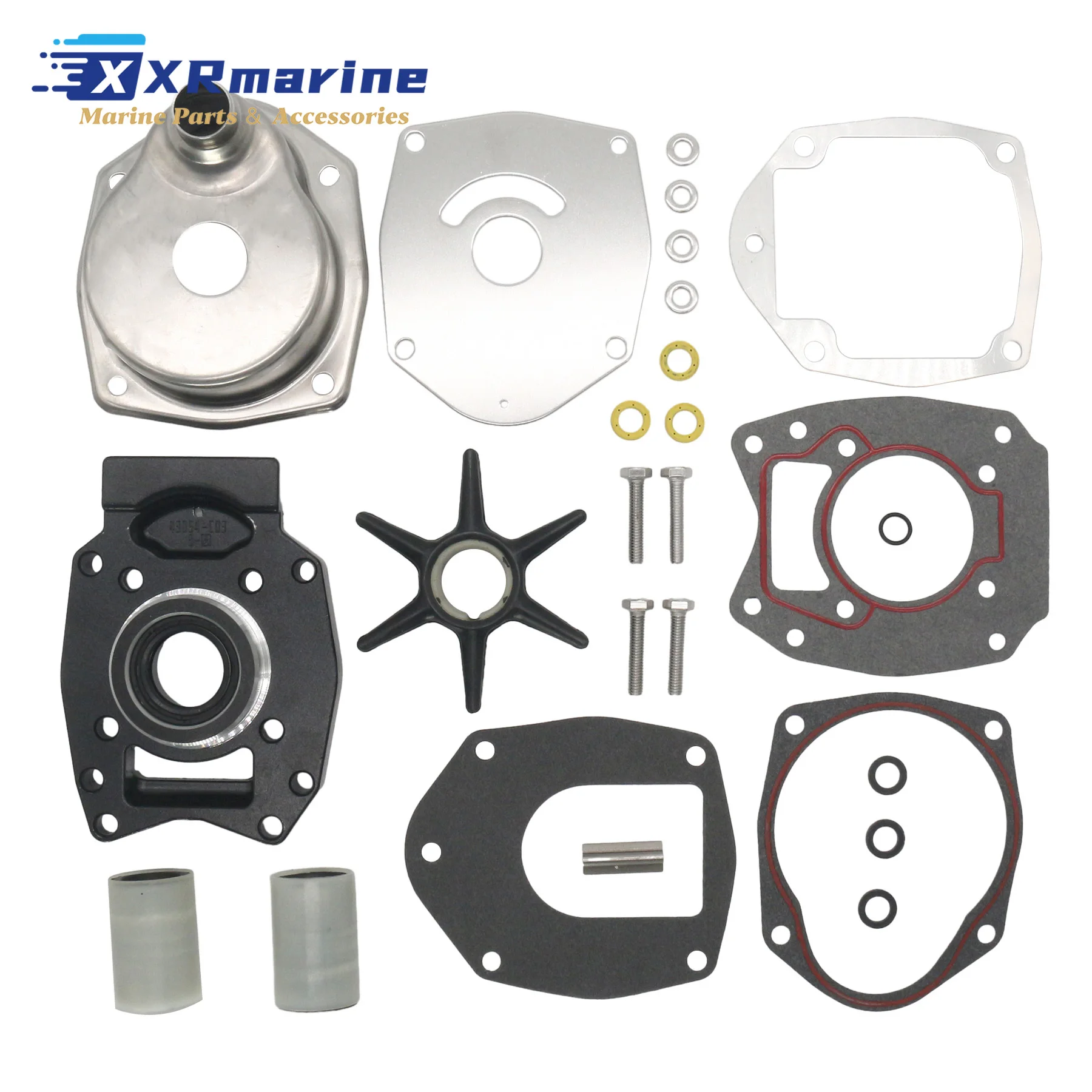 Outboard Water Pump Impeller Service Kit Fits for Mercury 40 45 50 60 75 80 90 100 115 HP Replaces 8M0113799 43024A4 43026T9