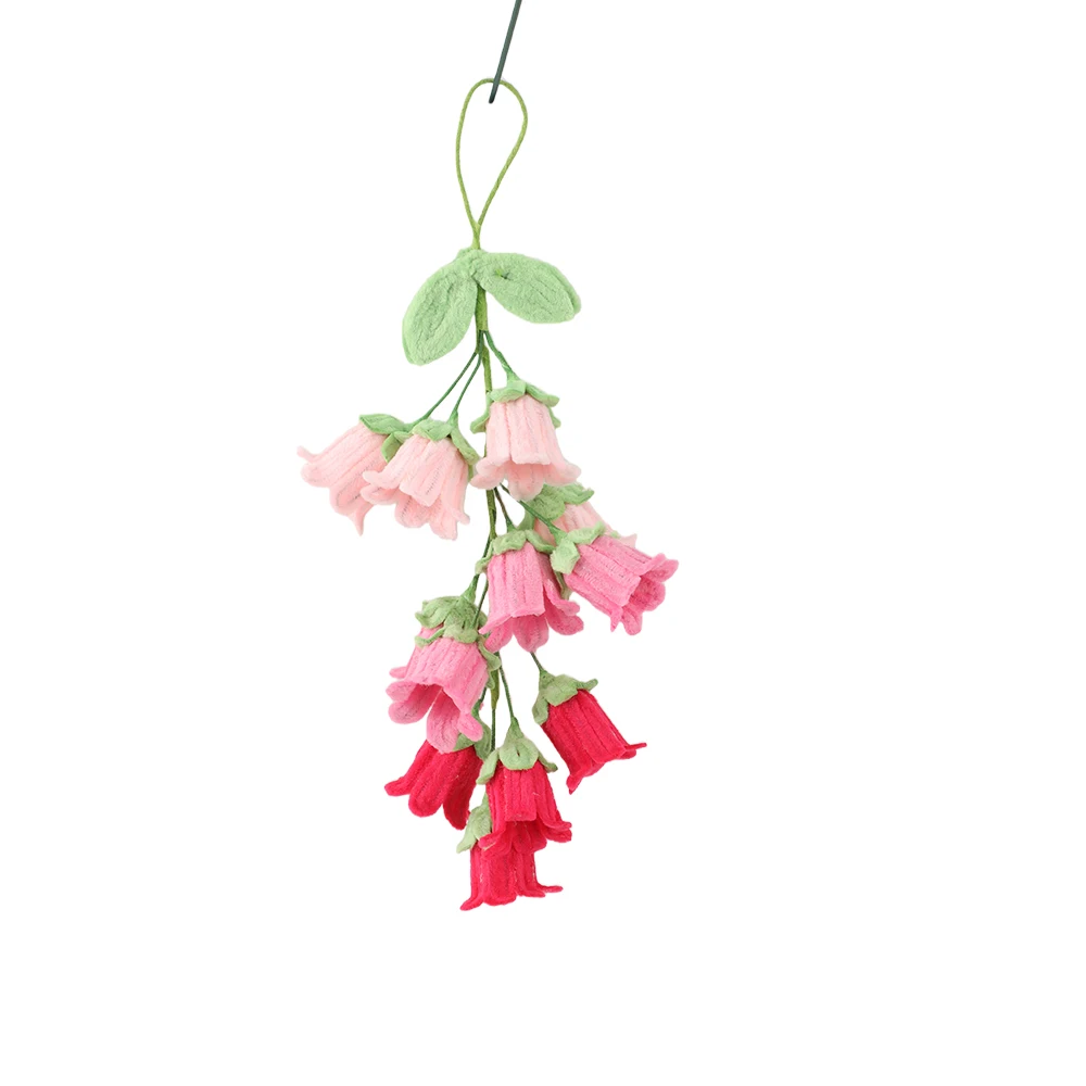 3 Colors Handmade DIY Pipe Cleaner Bouquet Kit Gradient Lily of the Valley Flowers Home Decor Craft Handmade Material Kit view 6