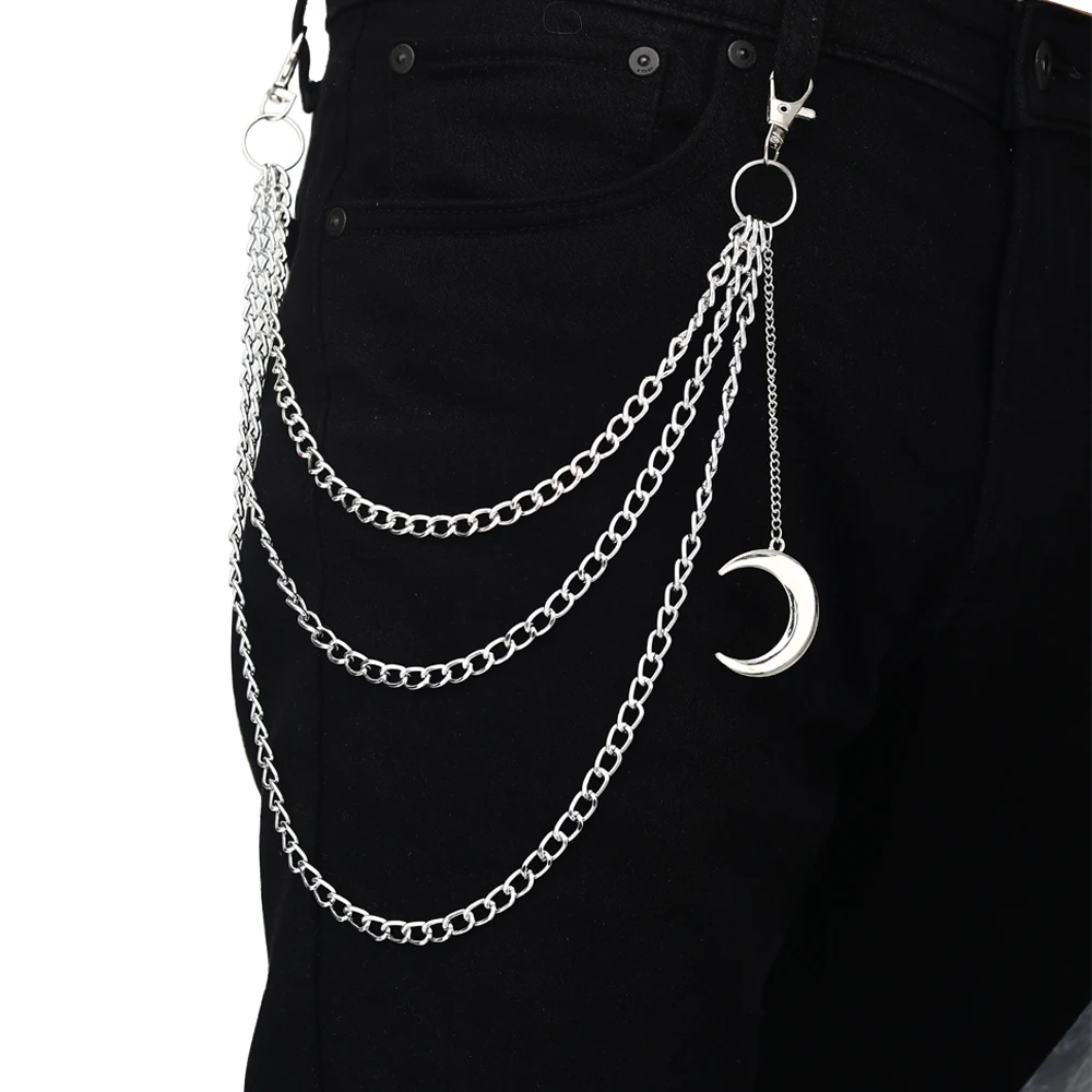 Punk Broekkettingen Riemketting voor Man Vrouwen Jean Broekkettingen Goth Sieraden Gothic Emo Scène Accessoires