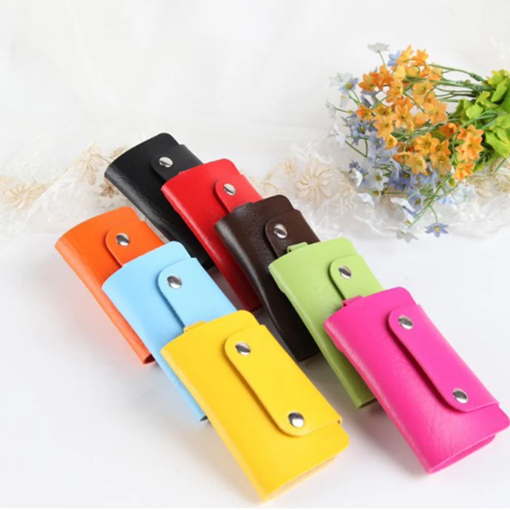 

6pcs Pu Bag Fashion Hanging Key Pouch Durable Scratch Proof Key Holder For Women Waist Carry Storage For Home