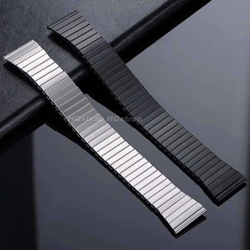 Pulseira de metal elástica de expansão 20mm para huawei para galaxy watch 3 45mm faixa de relógio de aço inoxidável elástica acessórios universais