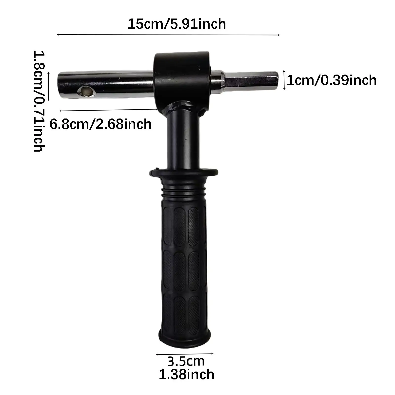 Power Drill Ice Auger Drill Bit Adapter with Handle for Fishing Ice Auger Outdoor Ice Drilling Use