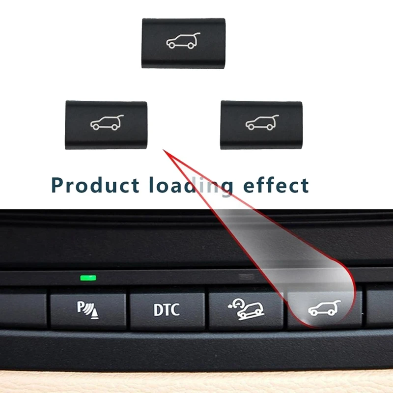 Car Tailgate Rear Trunk Switch Button Cover For BMW X5 E70 2006-13 X6 E71 2008-2014