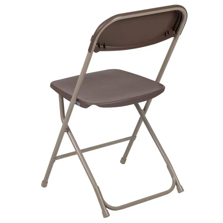 

Hercules Series Plastic Folding Chair Brown 2 Pack 650LB Weight Capacity Comfortable Event ChairLightweight Folding Chair