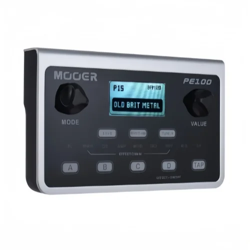 MOOER PE100 Guitar Effect Pedal Multi-Effects Processors Electric Guitar Pedal Metronome Desktop