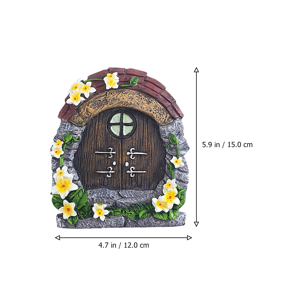 

Resin Tree Decoration Garden Fairy Ornaments Outdoor Miniature Tale Decorative for and Windows