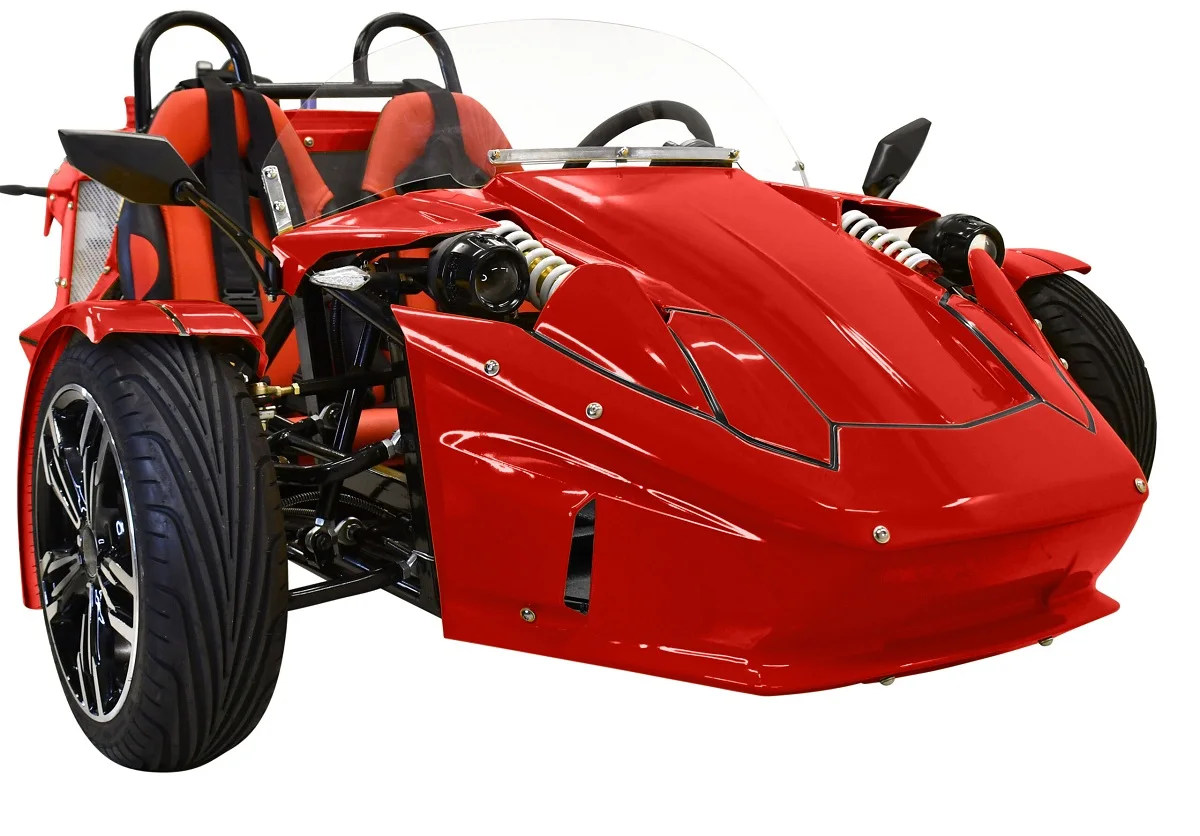 E-Spider 72V Trike, krachtige 3000W middenmotor met lithiumbatterij OP VOORRAAD