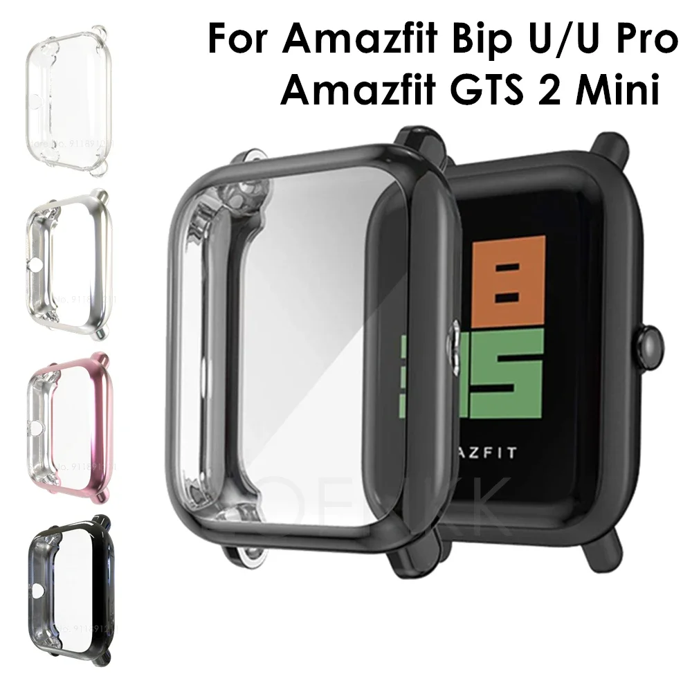 TPU Protective Cover For Xiaomi Amazfit Bip U Pro GTS 2 Mini Screen Protector Watch Protection Shell For Amazfit Bip Lite Case