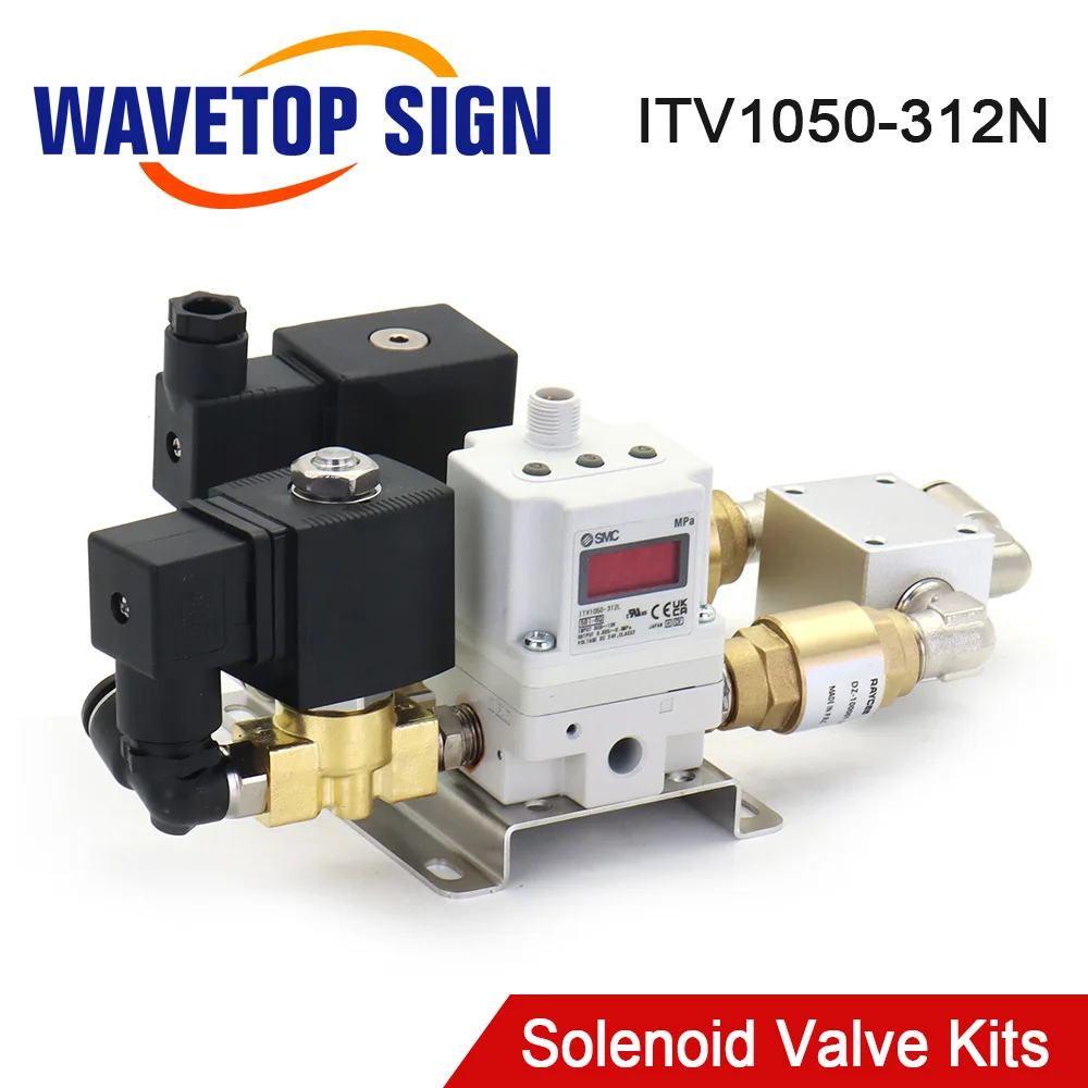 

WaveTopSign Solenoid Valve Kits 24V ITV2050-313N Pneumatic Equipment For Fiber Laser Metal Cutting Machine