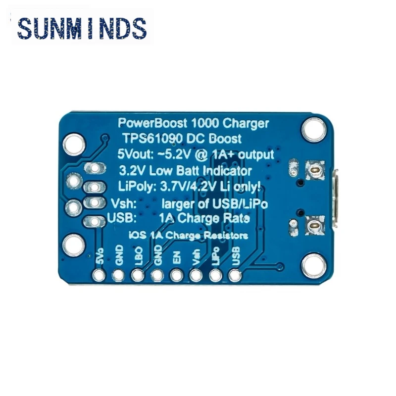Moduł punktowy 2465 Ładowalny 5V Lipo USB Boost Charger PowerBoost 1000 Ładowarka - Ładowalny 5V Lipo USB Boost 1A - 1000C — zdjęcie produktu 6