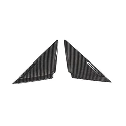 Real Carbon Fiber Car Styling A-Pillar Sticker Front Window Triangle Cover Trim for Nissan GTR R35 2008-2016