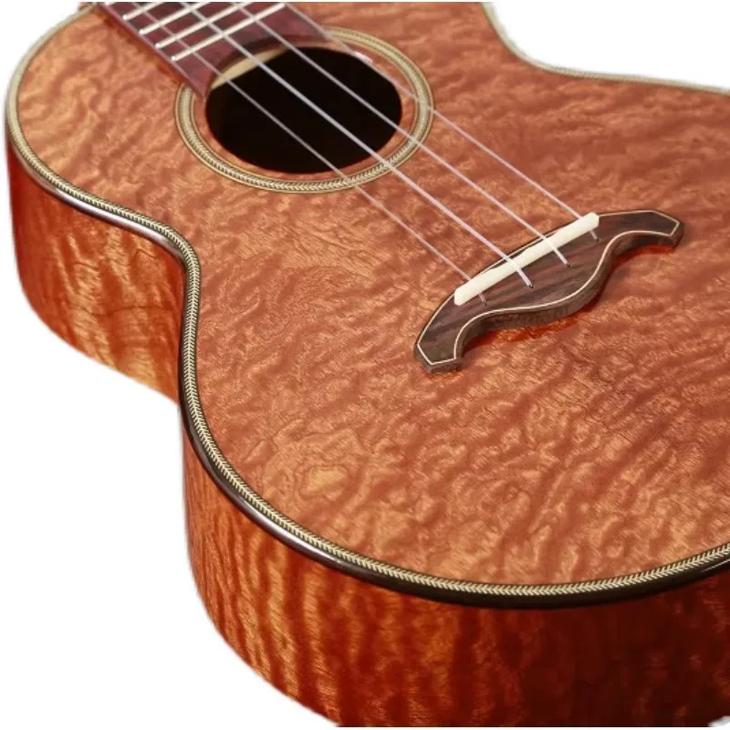 Bright Sun High-end Handmade Hawaiian Koa All-solid Wood Ukulele Hawaii Guitar UKC-1
