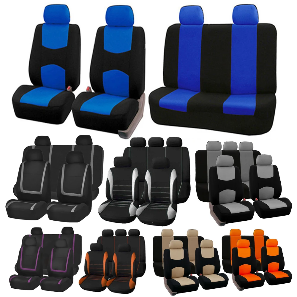 

2/5Seats Fabric Car Seat Covers For JEEP Wrangler Sahara Commander Cherokee Compass Renegade Grand Cherokee WK Car Accessories