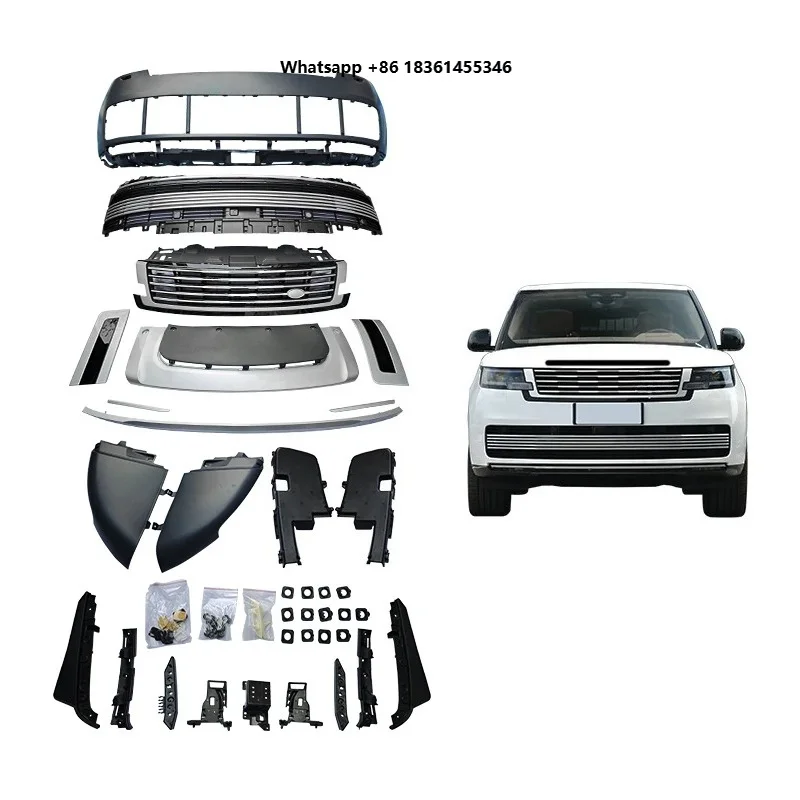 For Range Rover 2024 Car Modification Upgrade 2024 SV Front Bumper Assembly Front Bumper Front Lip Engine Hood
