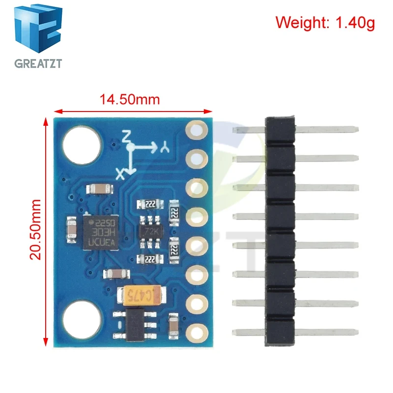 GREATZT GY-511 LSM303 Module E-Compass 3 Axis Accelerometer + 3 Axis Magnetometer Module Sensor for Arduino