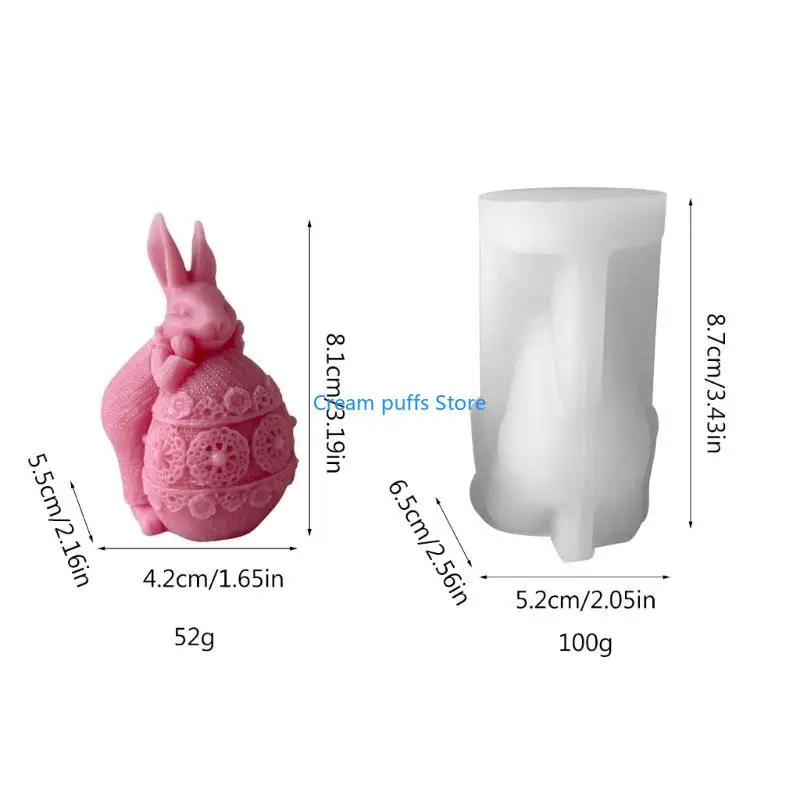 50LE Rabbit Decoration Silicone Mould Resin
