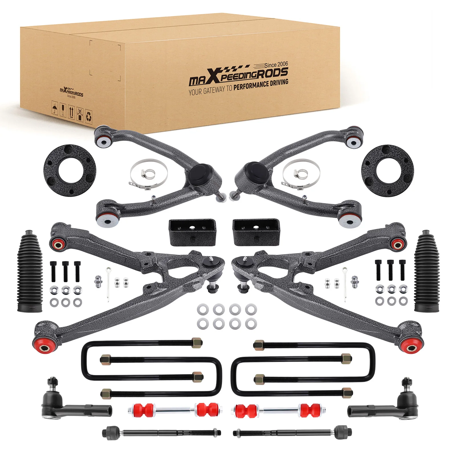 13x Front Upper Lower Control Arms for 2007-2013 Chevrolet Suburban 1500 5.3L