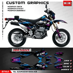 KUNGFU GRAPHICS Graphics Kit Decals Stickers for Suzuki DRZ400 SM DRZ400SM, SZDRSE9919054-KR