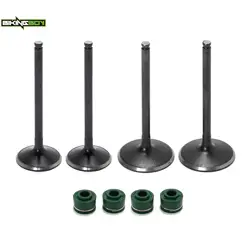 BIKINGBOY 2 Intake + 2 Exhaust Valve Stem Seal RMZ 250 04-18 RM-Z 450 05-20 06 07 08 09 12 13 14 15 16 RMX 450 Z 10 11 17-19 MX