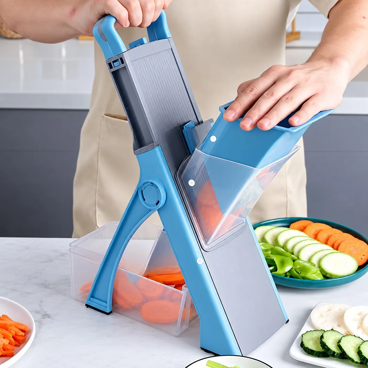 Multifunctional Vegetable Cutter Mandoline Slicer Adjustable Kitchen Shredder Potato Onion Julienne Slicer Food Chopper Tool