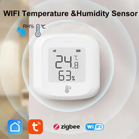 WiFi Sensor Tuya ZigBee Temperature Humidity Sensor Smart Home Automation Indoor Thermometer LCD Display Works with Alex Google