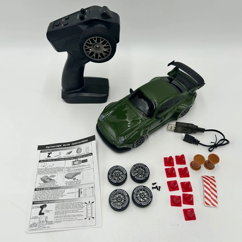 

S814 1/24 Rc Gyro Полномасштабный 4wd Rc Drift Car Двухскоростные шины можно заменить высокую скорость и дрейфуйте несколько способов игры