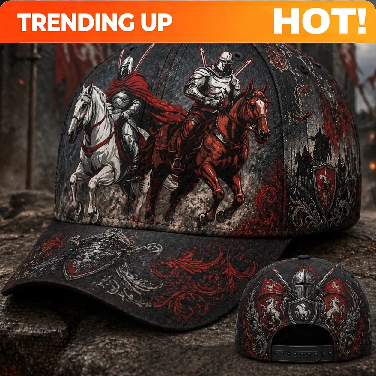 Custom Dark Fantasy Bohemian Hooded Smoke Shadow & Moonlit Artwork Cap - Gothic Suitable For Cosplay, Costume Parties, Themed Ev