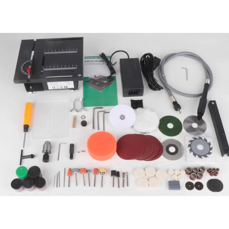 2 Inch Angle Adjustable Mini Table Saw Aluminum Alloy Woodworking Desktop Cutting Machine