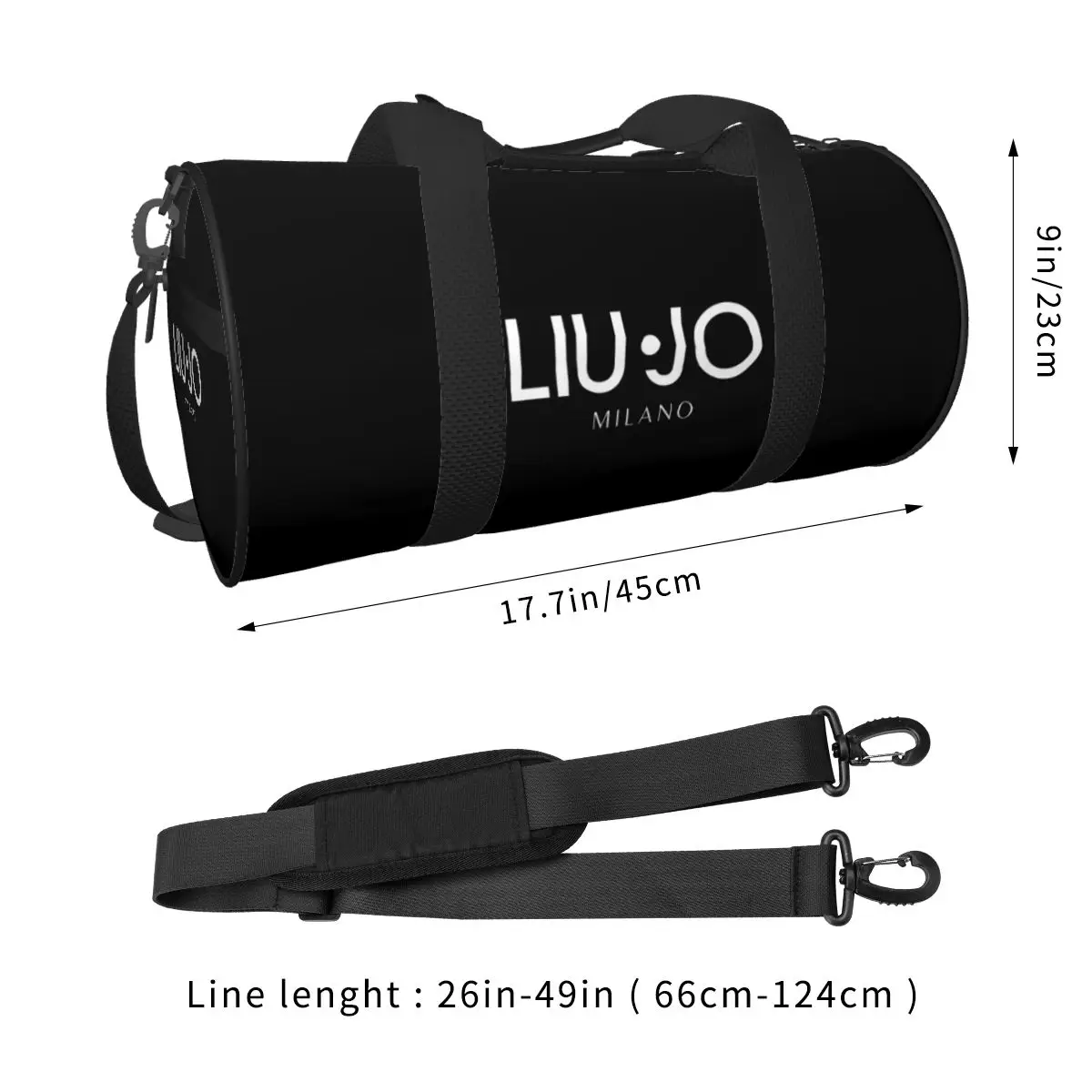 Liu Jo Weekend Gym Yoga Luggage Bags Men Women Sport Duffle Bag Round Large Capacity Travel Duffel Bag