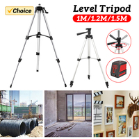 1m Laser Level Tripod Aluminum Alloy Adjustable Height Thickened Tripod Stand Bracket for 5/8 inch Adapter Self Leveling