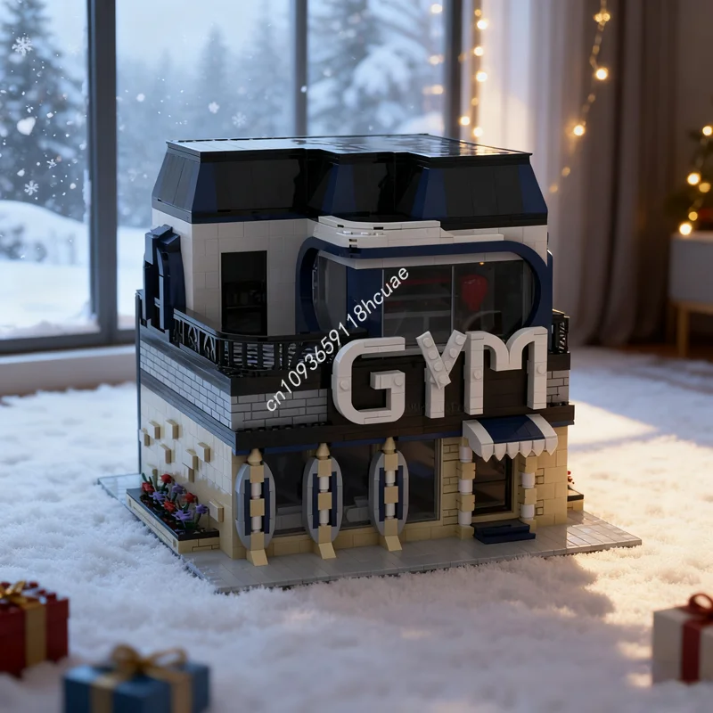 

2658pcs MOC Modular GYM Modulared Model Building Blocks Christmas Gift Architecture Toys Creative Idea Education Brick Kids