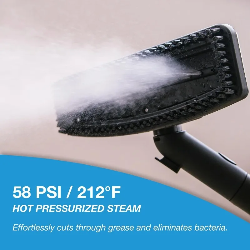 Rollibot Multipurpose Steam Cleaner with 18 Accessiores, Portable Steamer, Car Chemical-Free Cleaning and Wallpaper Removal