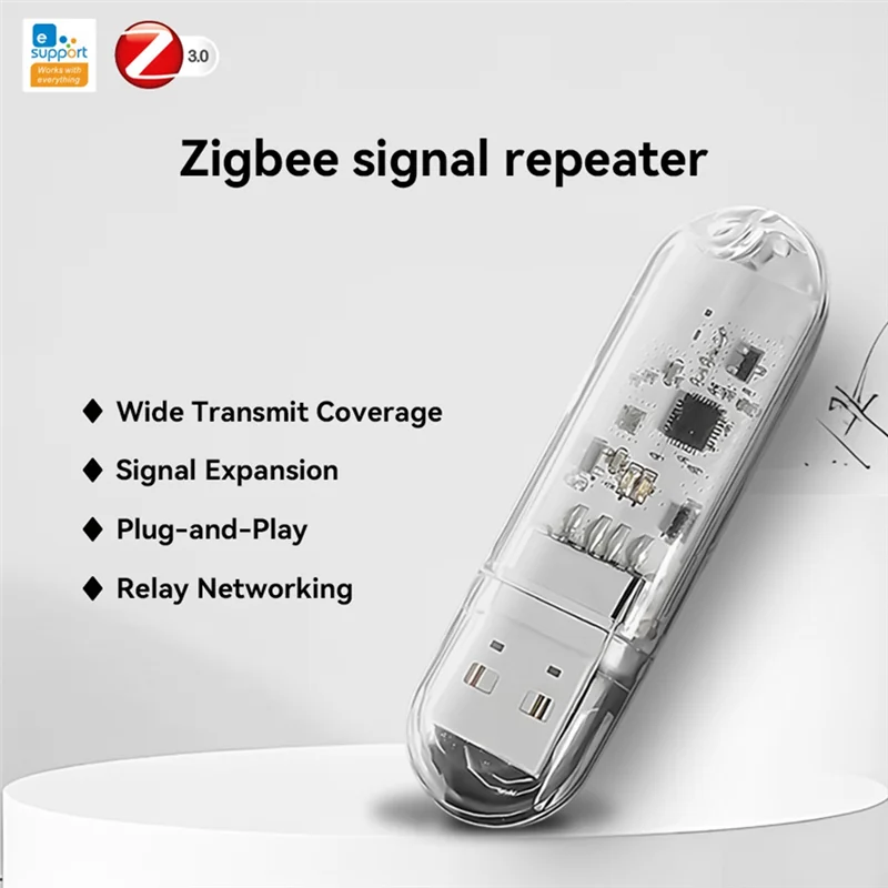 

2 шт. Ewelink Zigbee 3,0 повторитель сигнала USB удлинитель сигнала для Tuya Ewelink домашний помощник Zigbee2mqtt Tasmota-Hot