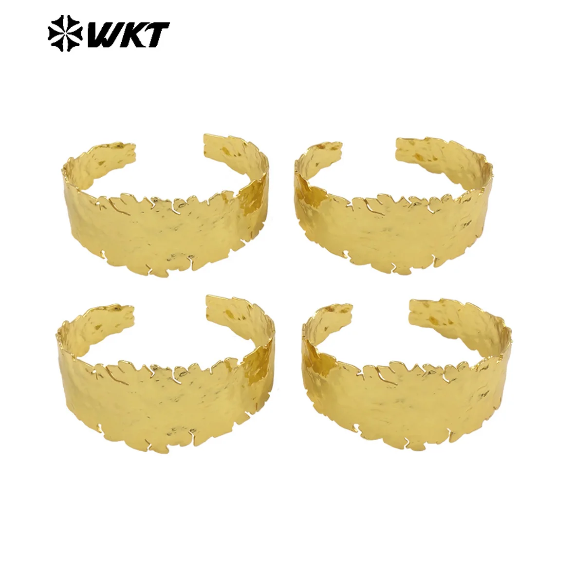 WT-B672 بالجملة حار جديد صغير قابل للتعديل الكفة الإسورة شكل دائري مع 18 كيلو الذهب الحقيقي مطلي للنساء الديكور اليومي #5