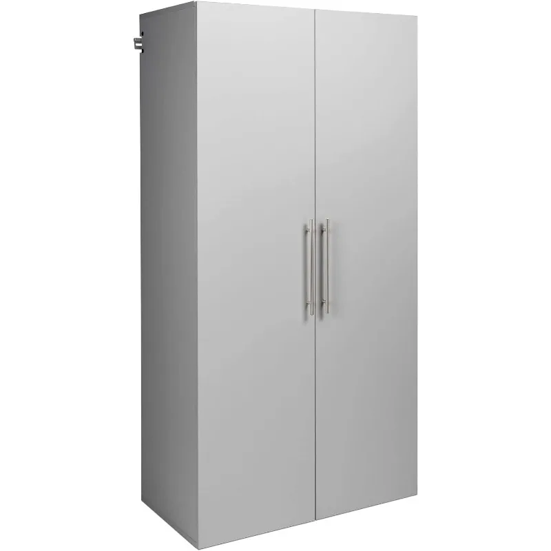 

Large Storage Cabinet Immaculate Light Gray 36" Cabinet with Storage Shelves and Doors Utility Cabinet for Varied Need