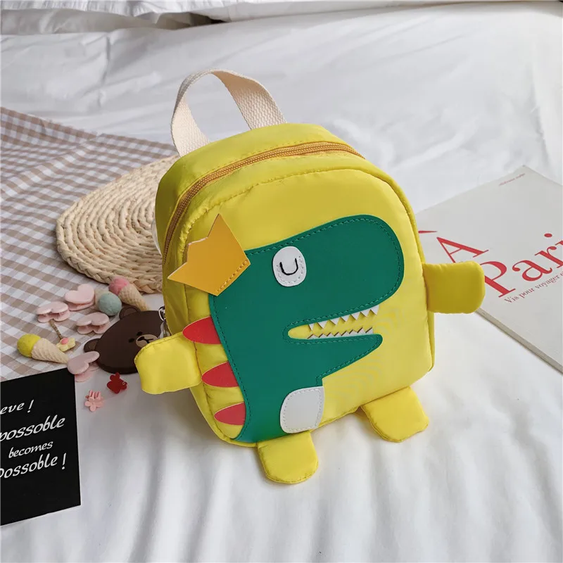 New Dinosaur School Bag Korean Style Baby Animal Backpack Cartoon Color Children\'s Bag Multifunctional Baby Backpack