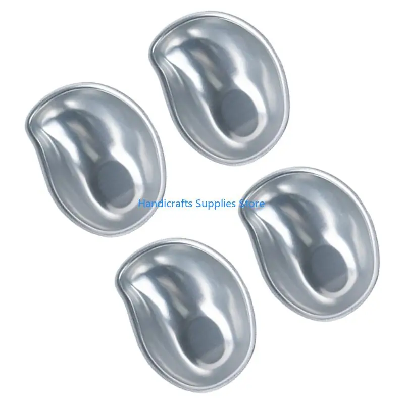 R1WA 4PCS Kreative Mochi -Formen mit Pfirsich- und Mangos formen Safe Aluminiumlegierung Backvorgänge für Hausköche