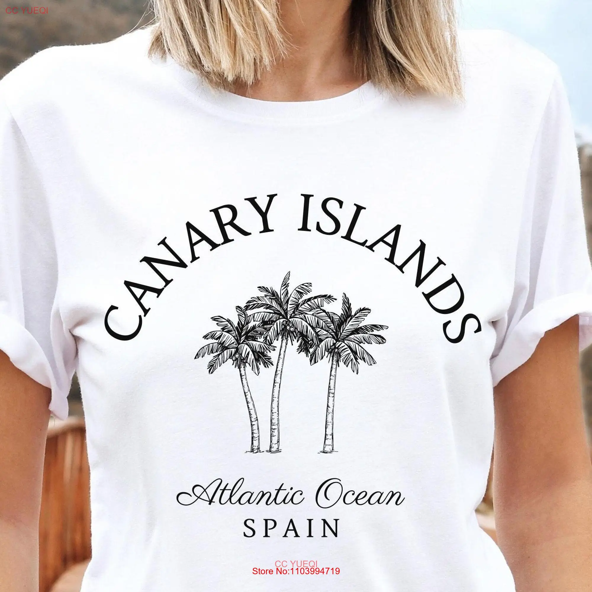 Canary Islands T Shirt Spain Canaries  long or short sleeves