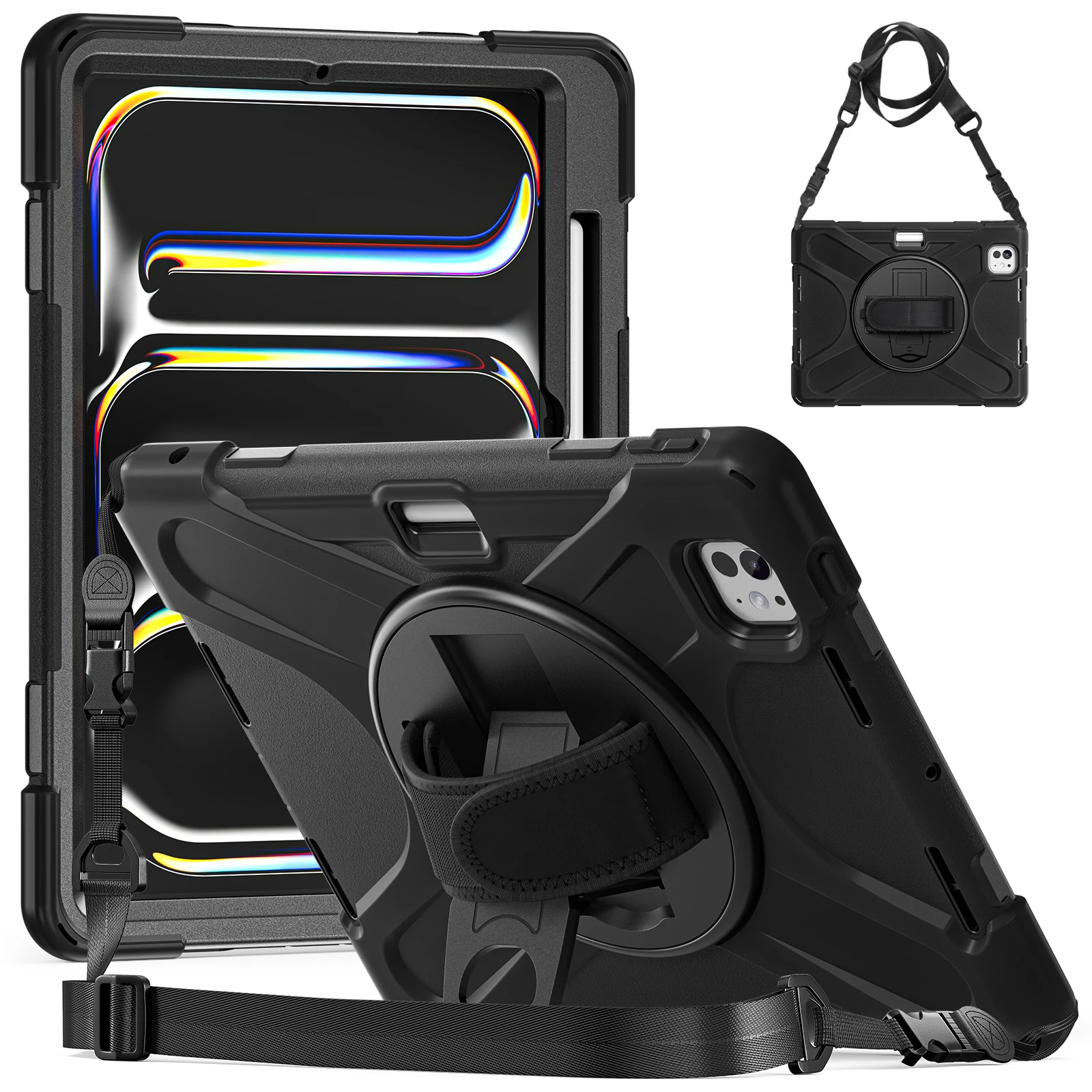 Case for iPad Pro 11 13 Air 11 13 M5 M4 M3 M2 2026 Kids Case Heavy Duty Shockproof Cover for iPad Pro 11 12.9 Air 4 5 6 7th Case - view 3
