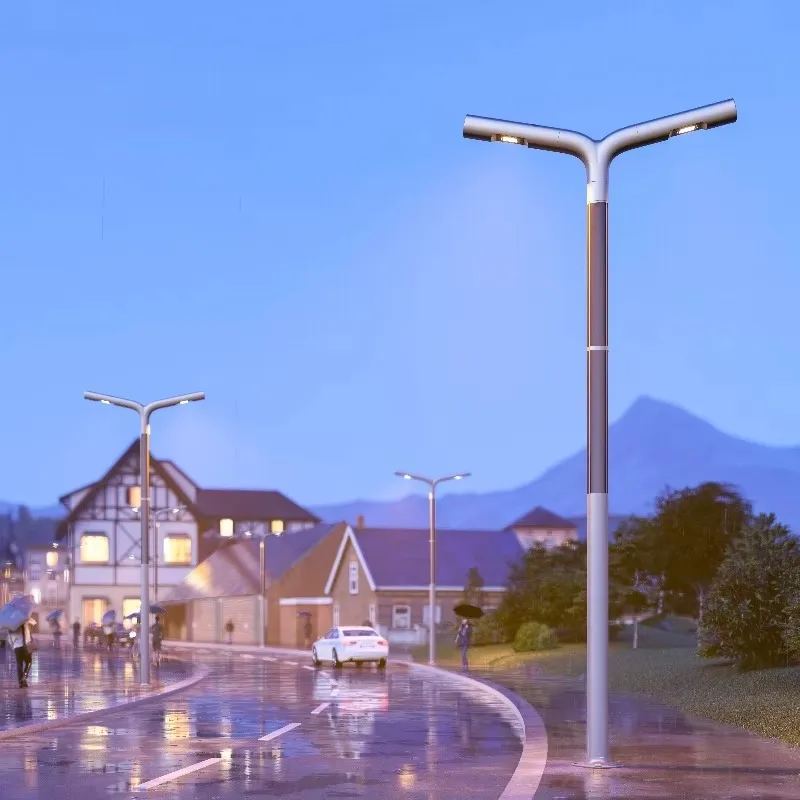 New outdoor waterproof garden light one-in-one bright solar street light 20w square light, easy to install
