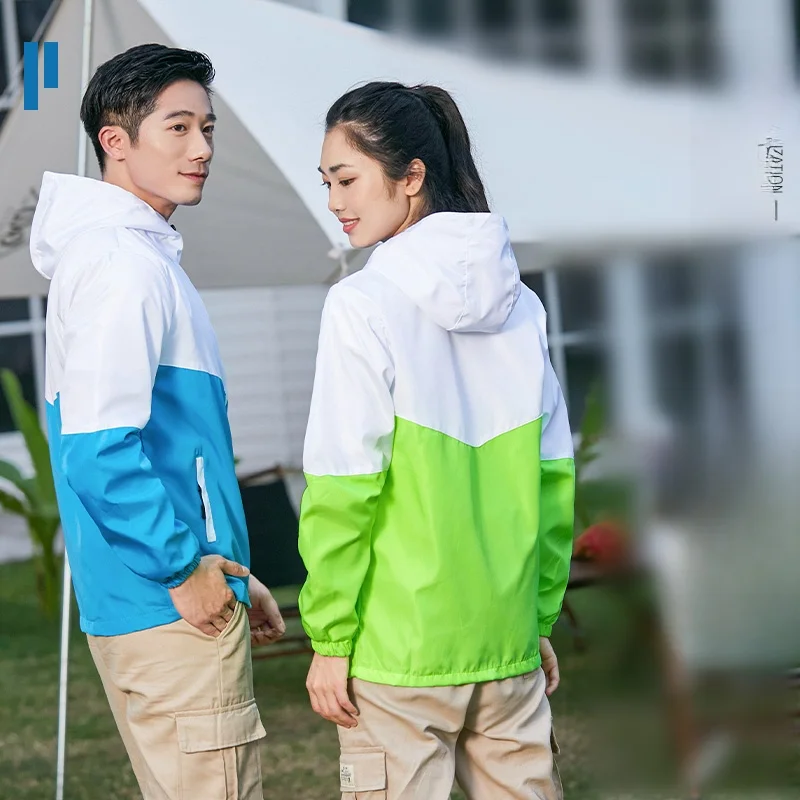 Jaket Olahraga Luar Ruangan Pakaian Kerja Pria Tahan Air Cany T Building Couple Sle Casual Jaet Bahan Poliester