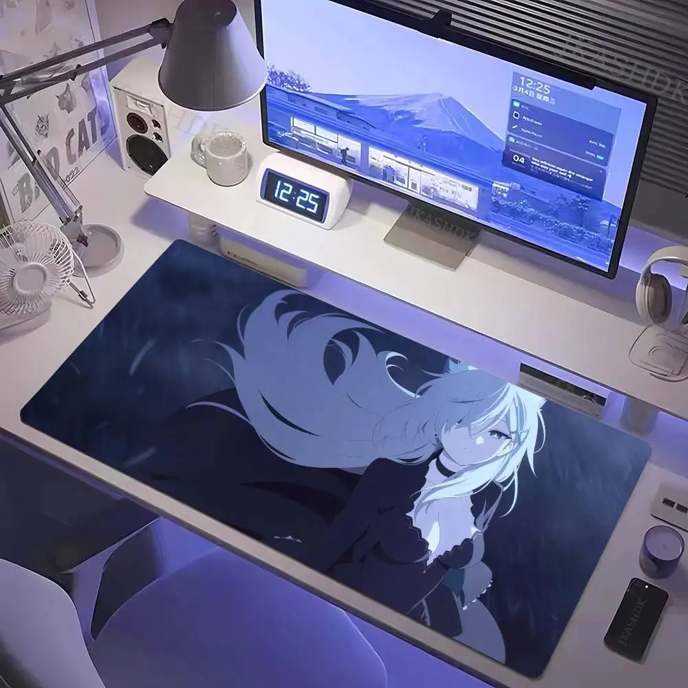 Sunaookami Shiroko Game Mousepad Non-slip Suitable For Office Computers Laptops E-sports Game Desk Mats XXL Keyboard
