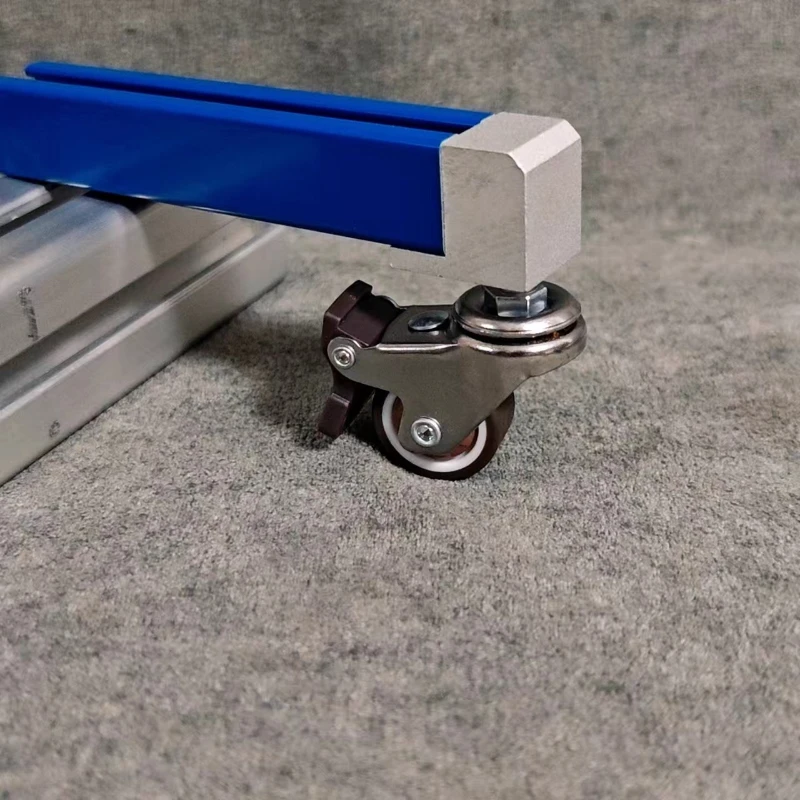 Aluminum Profile Accessories, Lateral End Support Casters 20/30/40 Foot Screw Connectors