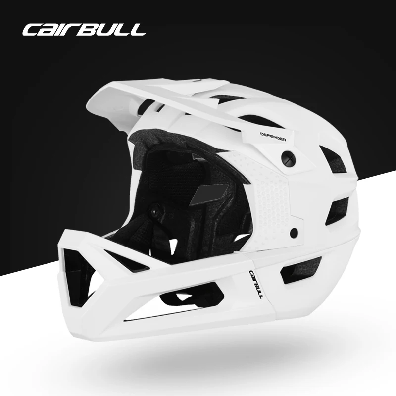 Cairbull Downhill Certified Full Face Helmet PC+EPS Adjustable Mountain Bike Sports Safety Hat Off-road Cycling Helmet for Men